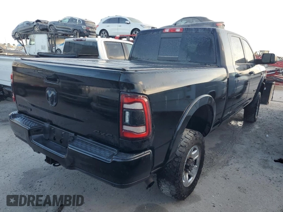 2020 Ram 2500 Laramie with VIN 3C6UR5NL5LG100593, listed as a Copart auction lot 76374544 with 98,651 mi miles and Non Repairable. Bid and sale history available at carsss.com. Image 3.