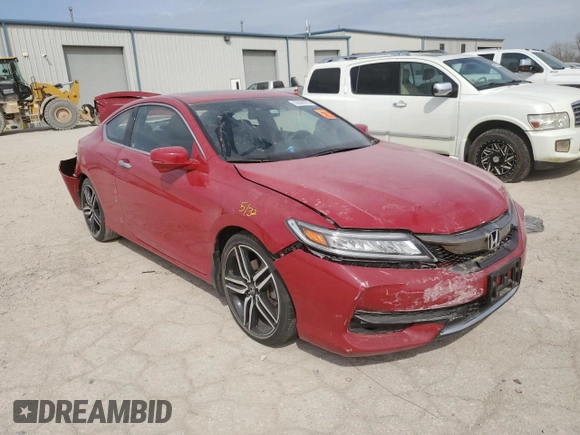 2016 Honda Accord Touring with VIN 1HGCT2B06GA006436, listed as a Copart auction lot 50589675 with Not provided miles and Salvage title. Bid and sale history available at DreamBid. Image 4.