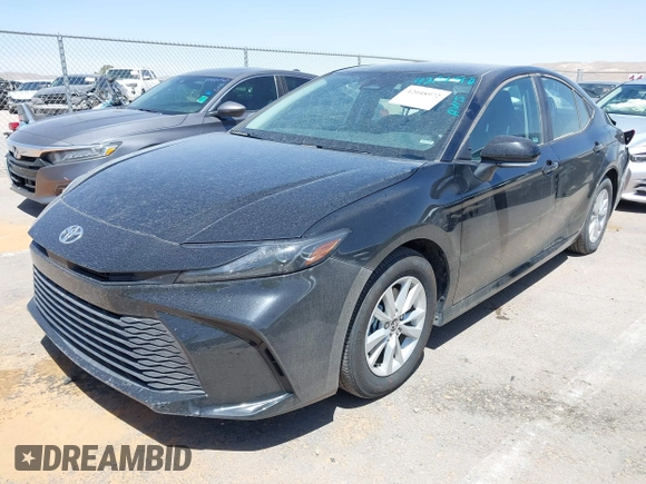 2025 Toyota Camry LE with VIN 4T1DAACK9SU522182, listed as a IAAI auction lot 42048972 with 18,498 mi miles and . Bid and sale history available at DreamBid. Image 2.