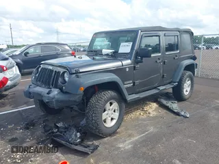 2016 Jeep Wrangler Unlimited Sport with VIN 1C4BJWDG7GL329660, listed as a IAAI auction lot 42482861 with 115,622 mi miles and . Bid and sale history available at DreamBid. Image 17.