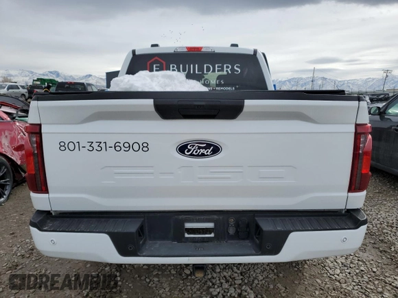 2024 Ford F-150 STX with VIN 1FTEW2LP8RKD86855, listed as a Copart auction lot 49816755 with 18,361 mi miles and Salvage Title. Bid and sale history available at carsss.com. Image 6.