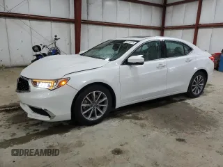 2019 Acura TLX Technology with VIN 19UUB1F58KA007247, listed as a Copart auction lot 58139375 with 44,275 mi miles and Salvage title. Bid and sale history available at DreamBid. Image 1.
