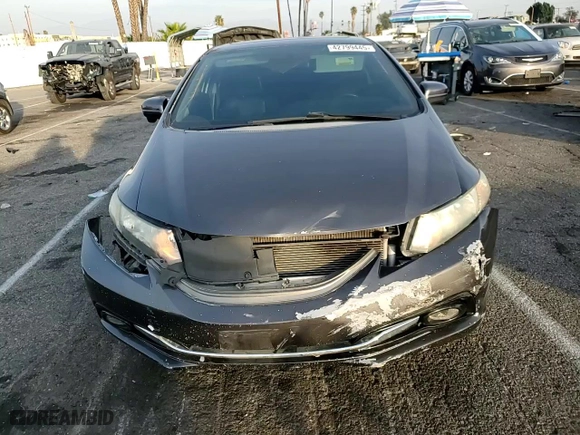 2015 Honda Civic Coupe EX-L with VIN 2HGFG3B02FH522171, listed as a Copart auction lot 42799445 with 101,938 mi miles and Salvage Title. Bid and sale history available at carsss.com. Image 10.