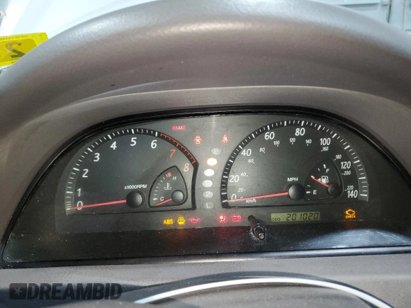 2003 Toyota Camry LE with VIN 4T1BE32KX3U158221, listed as a Copart auction lot 52087875 with 201,020 mi miles and Salvage Title. Bid and sale history available at DreamBid. Image 9.