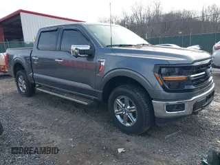 2024 Ford F-150 XLT with VIN 1FTEW3LPXRFA58948, listed as a IAAI auction lot 41537215 with 14,887 mi miles. Bid and sale history available at carsss.com. Image 1.