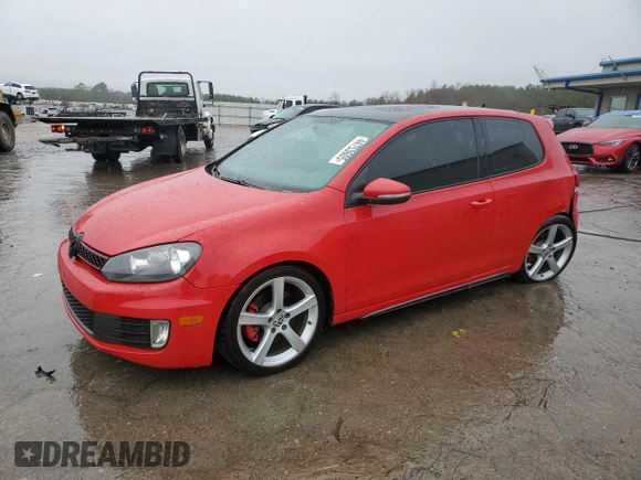 2011 Volkswagen GTI w/Sunroof with VIN WVWEV7AJ8BW187012, listed as a Copart auction lot 44753605 with 179,341 mi miles and Salvage Title. Bid and sale history available at carsss.com. Image 1.