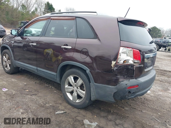2012 Kia Sorento EX with VIN 5XYKU3A63CG219812, listed as a IAAI auction lot 41452705 with 247,584 mi miles. Bid and sale history available at carsss.com. Image 3.