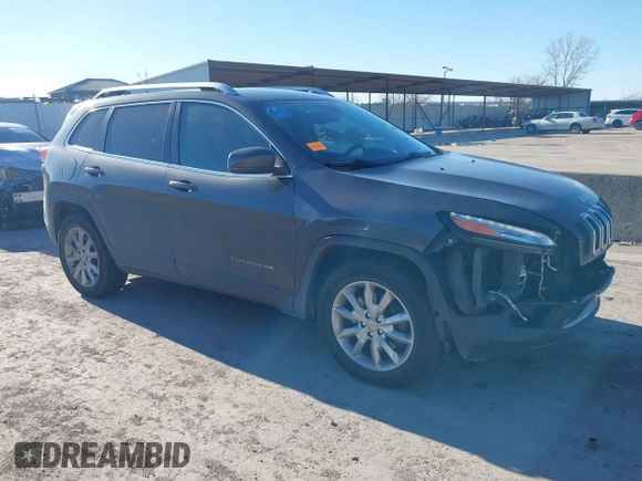 2014 Jeep Cherokee Limited with VIN 1C4PJMDS8EW271410, listed as a IAAI auction lot 41657246 with 132,930 mi miles. Bid and sale history available at carsss.com. Image 1.