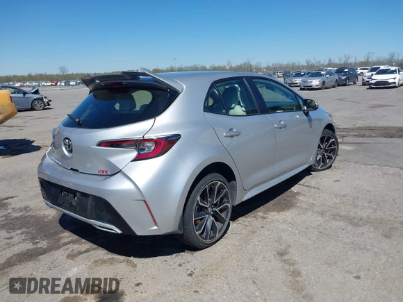 2022 Toyota Corolla Hatchback XSE with VIN JTNC4MBE1N3183637, listed as a IAAI auction lot 41802912 with 19,789 mi miles. Bid and sale history available at carsss.com. Image 4.