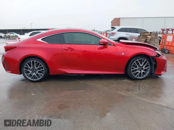 2016 Lexus RC 350 F Sport with VIN JTHHE5BCXG5013813, listed as a IAAI auction lot 41097722 with 52,996 mi miles and . Bid and sale history available at DreamBid. Image 13.