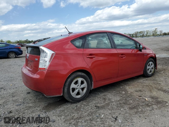 2010 Toyota Prius II with VIN JTDKN3DU7A0130285, listed as a Copart auction lot 53169605 with 212,909 mi miles and Salvage Title. Bid and sale history available at DreamBid. Image 3.