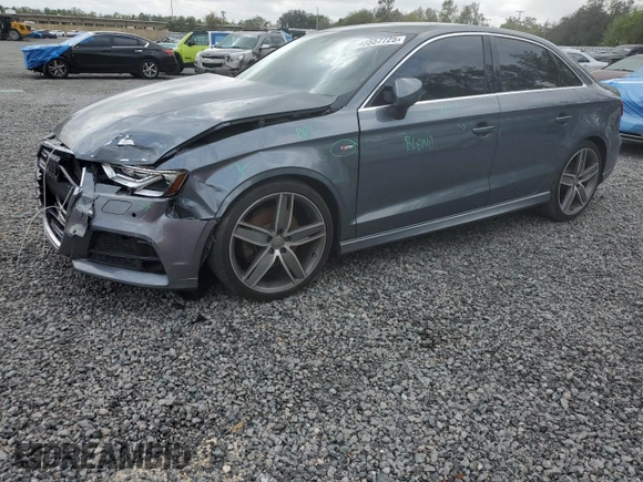 2017 Audi A3 Sedan Premium Plus with VIN WAUGUGFF3H1025145, listed as a Copart auction lot 48557725 with 100,207 mi miles and Salvage Title. Bid and sale history available at carsss.com. Image 1.