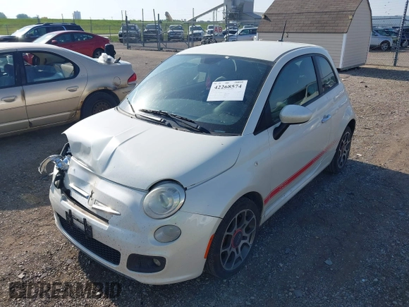 2012 FIAT 500 Sport z VIN 3C3CFFBR1CT186721, wystawiony jako IAAI lot #42268574 z przebiegiem 106 208 mil mil oraz . Historia ofert i sprzedaży dostępna na DreamBid. Obrazek 17.