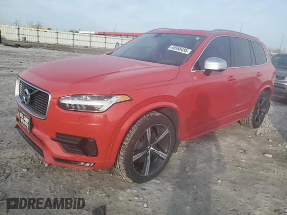 2017 Volvo XC90 R-Design with VIN YV4A22PM6H1121492, listed as a Copart auction lot 48588485 with 169,606 mi miles and Clean Title. Bid and sale history available at carsss.com. Image 1.