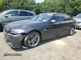 2015 BMW 5 Series 528i with VIN WBA5A5C5XFD513763, listed as a Copart auction lot 63825535 with 147,982 mi miles and Salvage title. Bid and sale history available at DreamBid. Image 1.