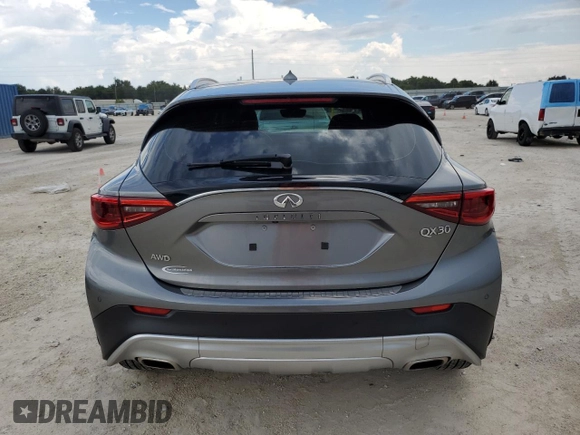 2017 Infiniti QX30 Luxury with VIN SJKCH5CR3HA030285, listed as a Copart auction lot 71779244 with 74,646 mi miles and Salvage Title. Bid and sale history available at carsss.com. Image 6.