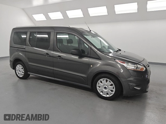 2017 Ford Transit Connect XLT z VIN NM0GE9F73H1325558, wystawiony jako Copart lot #58307745 z przebiegiem 98 670 mil mil oraz Czysty tytuł • Clean title. Historia ofert i sprzedaży dostępna na DreamBid. Obrazek 4.