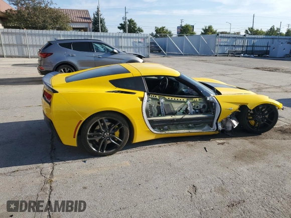 2015 Chevrolet Corvette Z51 1LT with VIN 1G1YH2D73F5000044, listed as a Copart auction lot 70773344 with 52,152 mi miles and Salvage Title. Bid and sale history available at carsss.com. Image 3.