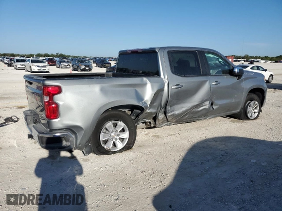 2025 Chevrolet Silverado 1500 LT with VIN 1GCPACED8SZ113623, listed as a Copart auction lot 49173355 with 7,155 mi miles and Salvage Title. Bid and sale history available at DreamBid. Image 3.