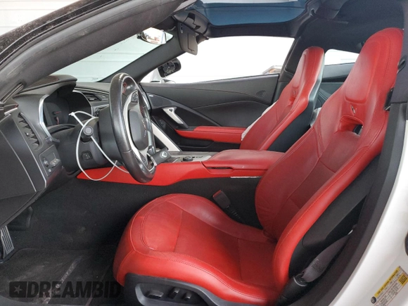 2016 Chevrolet Corvette 2LT with VIN 1G1YD2D7XG5104818, listed as a Copart auction lot 51852795 with 67,286 mi miles and Salvage Title. Bid and sale history available at carsss.com. Image 7.