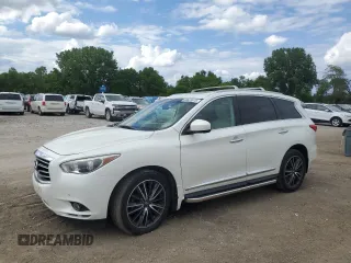2015 Infiniti QX60 z VIN 5N1AL0MM4FC515403, wystawiony jako Copart lot #58629975 z przebiegiem 106 909 mil mil oraz Szkoda całkowita • Salvage title. Historia ofert i sprzedaży dostępna na DreamBid. Obrazek 1.