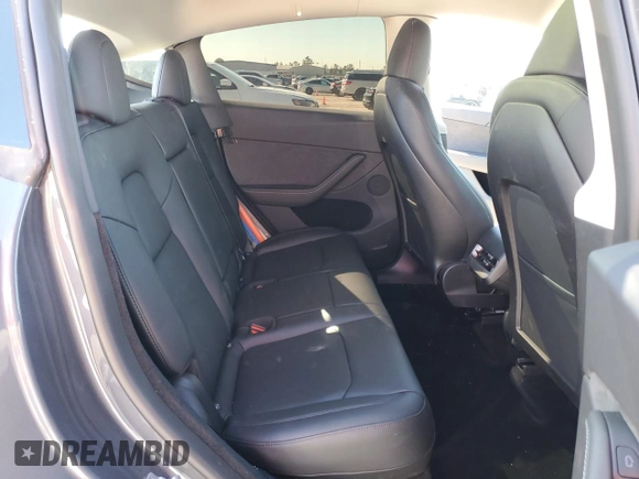 2023 Tesla Model Y Long Range with VIN 7SAYGDEE9PA180293, listed as a Copart auction lot 89062695 with 21,648 mi miles and Salvage Title. Bid and sale history available at DreamBid. Image 10.