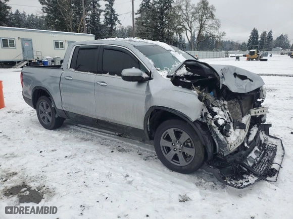 2020 Honda Ridgeline RTL-E with VIN 5FPYK3F72LB024204, listed as a Copart auction lot 44781355 with 32,785 mi miles and Salvage Title. Bid and sale history available at carsss.com. Image 4.