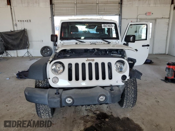 2017 Jeep Wrangler Sport with VIN 1C4GJWAG5HL659549, listed as a Copart auction lot 48474635 with 80,334 mi miles and Salvage Title. Bid and sale history available at DreamBid. Image 5.