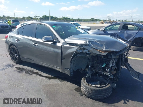 2014 Infiniti Q50 Premium with VIN JN1BV7AP0EM675221, listed as a IAAI auction lot 42551726 with 191,334 mi miles and . Bid and sale history available at DreamBid. Image 1.