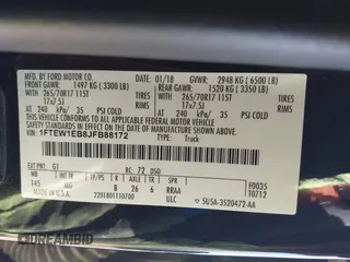 2018 Ford F-150 XL с VIN 1FTEW1EB8JFB88172, выставлен на аукционе IAAI как лот 41692144 с пробегом 88 351 миль миль и . История ставок и продаж доступна на DreamBid. Изображение 9.