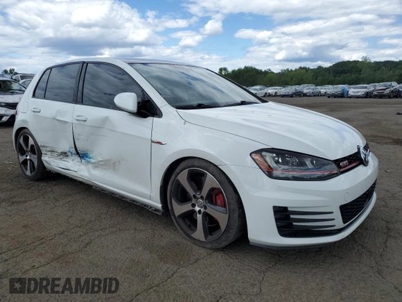 2017 Volkswagen Golf GTI S with VIN 3VW447AU2HM006775, listed as a Copart auction lot 58157214 with 48,713 mi miles and Salvage Title. Bid and sale history available at carsss.com. Image 4.