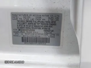 2023 Nissan Versa S with VIN 3N1CN8DVXPL825353, listed as a IAAI auction lot 42623002 with 73,165 mi miles and . Bid and sale history available at DreamBid. Image 9.