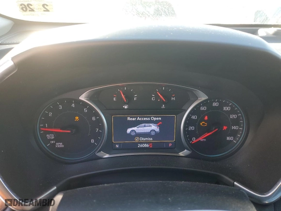 2021 Chevrolet Equinox Premier with VIN 2GNAXNEV6M6104661, listed as a Copart auction lot 42108695 with 26,086 mi miles and Salvage Title. Bid and sale history available at carsss.com. Image 9.