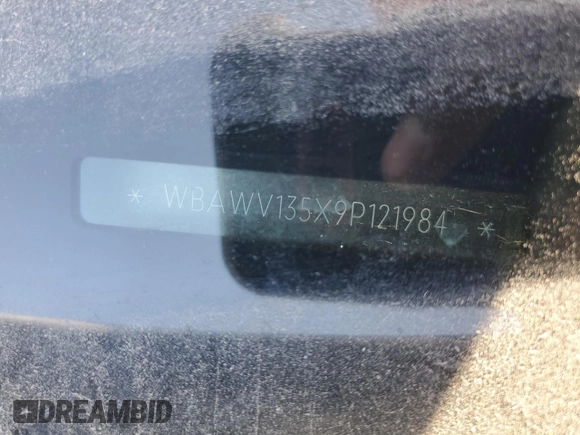 2009 BMW 3 Series 328i with VIN WBAWV135X9P121984, listed as a Copart auction lot 56055365 with Not Provided miles and Salvage Title. Bid and sale history available at DreamBid. Image 12.