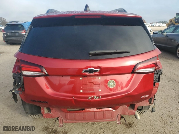 2023 Chevrolet Equinox RS with VIN 3GNAXMEG8PL249230, listed as a Copart auction lot 84646094 with 37,579 mi miles and Salvage Title. Bid and sale history available at carsss.com. Image 6.