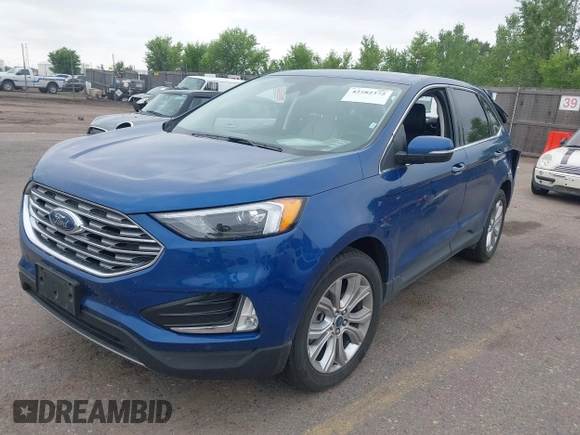 2022 Ford Edge Titanium with VIN 2FMPK4K95NBB05789, listed as a IAAI auction lot 42582372 with 58,379 mi miles and . Bid and sale history available at DreamBid. Image 18.