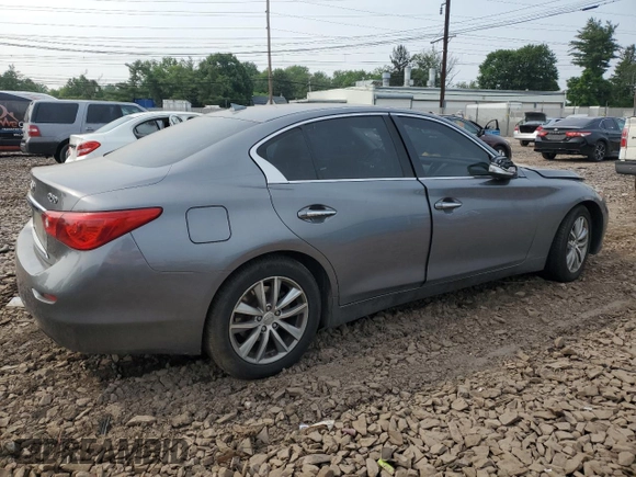 2015 Infiniti Q50 Premium with VIN JN1BV7ARXFM421115, listed as a Copart auction lot 60875545 with 84,549 mi miles and Salvage title. Bid and sale history available at DreamBid. Image 3.