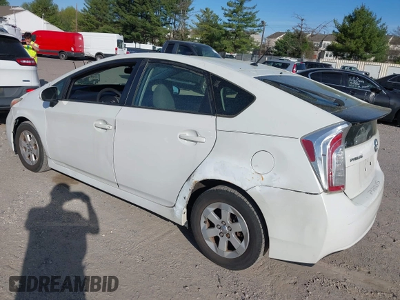 2012 Toyota Prius One with VIN JTDKN3DU2C1520448, listed as a IAAI auction lot 42108210 with 141,657 mi miles. Bid and sale history available at carsss.com. Image 3.