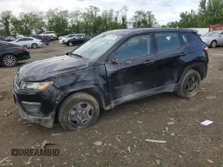 2021 Jeep Compass Sport with VIN 3C4NJDAB2MT572027, listed as a Copart auction lot 54970265 with 95,177 mi miles and Salvage title. Bid and sale history available at DreamBid. Image 1.