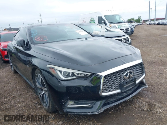 2017 Infiniti Q60 Sport with VIN JN1EV7EK6HM360584, listed as a IAAI auction lot 41931143 with 88,709 mi miles and . Bid and sale history available at DreamBid. Image 1.