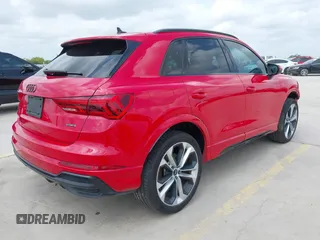 2022 Audi Q3 S line Premium Plus with VIN WA1EECF38N1019269, listed as a IAAI auction lot 42085737 with 40,982 mi miles and . Bid and sale history available at DreamBid. Image 4.