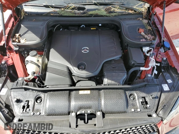 2025 Mercedes-Benz GLE 450 with VIN 4JGFB5KB1SB336260, listed as a Copart auction lot 48842765 with 11 mi miles and Salvage title. Bid and sale history available at DreamBid. Image 12.