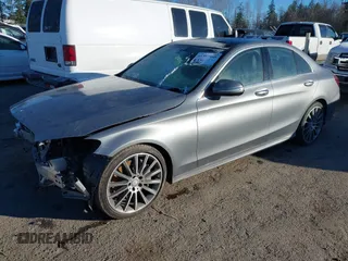 2015 Mercedes-Benz C-Class C 300 with VIN 55SWF4JB2FU076697, listed as a IAAI auction lot 41357468 with 107,027 mi miles. Bid and sale history available at carsss.com. Image 2.