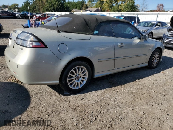 2008 Saab 9-3 with VIN YS3FB79Y686005890, listed as a Copart auction lot 77331064 with 187,143 mi miles and Clean Title. Bid and sale history available at carsss.com. Image 3.