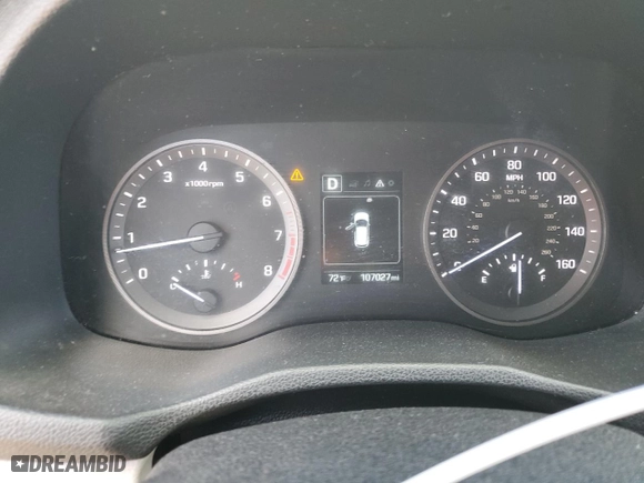 2017 Hyundai Tucson SE Plus with VIN KM8J33A41HU297617, listed as a Copart auction lot 46241055 with 107,027 mi miles and Salvage Title. Bid and sale history available at carsss.com. Image 9.