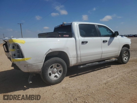 2023 Ram 1500 Tradesman with VIN 1C6SRFGT3PN628401, listed as a Copart auction lot 55622245 with 1,519 mi miles and Clean title. Bid and sale history available at DreamBid. Image 3.