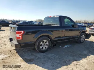 2019 Ford F-150 XL with VIN 1FTMF1C54KKE76000, listed as a Copart auction lot 43563765 with 52,601 mi miles and Salvage Title. Bid and sale history available at carsss.com. Image 3.
