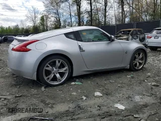2010 Nissan 370Z with VIN JN1AZ4EH6AM505621, listed as a Copart auction lot 52745505 with 107,660 mi miles and Salvage Title. Bid and sale history available at carsss.com. Image 3.