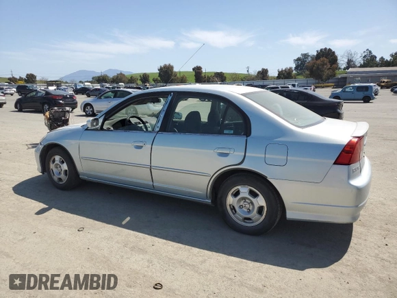 2005 Honda Civic with VIN JHMES966X5S003725, listed as a Copart auction lot 52462415 with 143,444 mi miles and Salvage Title. Bid and sale history available at DreamBid. Image 2.