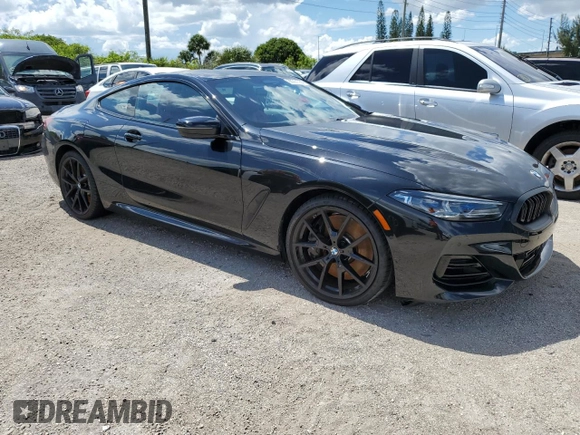 2023 BMW 8 Series 840i with VIN WBAAE2C03PCM08947, listed as a Copart auction lot 60351064 with 13,526 mi miles and Salvage Title. Bid and sale history available at carsss.com. Image 4.